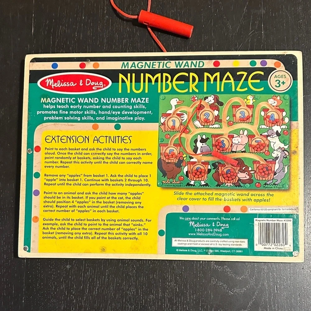 Melissa & Doug Magnetic Green Farm Animal Maze Puzzle